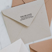 Fancy retouradres familie  zelfinktende stempel