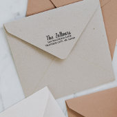 Fancy retouradres familie  zelfinktende stempel