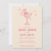 Fancy retro Vrijgezellenfeest Margarita Kaart (Voorkant)