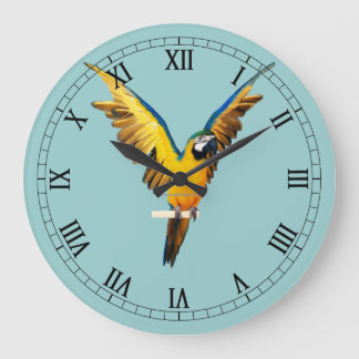 Fancy Roman Numeral Bird Wall Clock Grote Klok