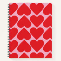 Fancy Romantisch Rood- en Roze Kunstpatroon
