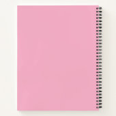 Fancy Romantisch Rood- en Roze Kunstpatroon Notitieboek (Achterkant)