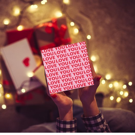 Fancy Romantisch Rood & Roze Liefde U Patroon