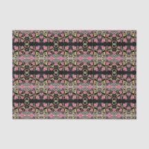 Fancy rood bloemenweefselpapier