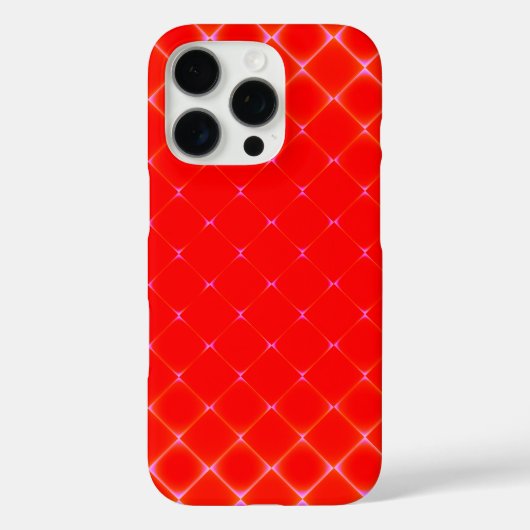 Fancy rood diamantpatroon Case-Mate iPhone case (Achterkant)