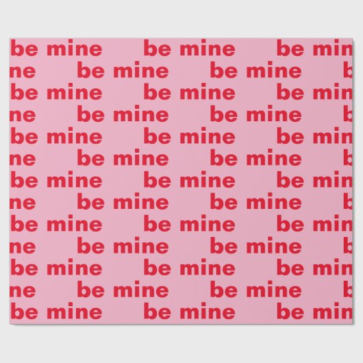 Fancy rood en roze ben van mijn Valentijnse Patroo Cadeaupapier (Vlak)