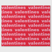 Fancy rood en roze Valentijns Patroonpapier Cadeaupapier (Vlak)