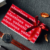 Fancy rood en roze Valentijns Patroonpapier Cadeaupapier