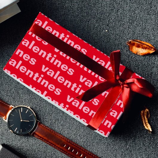 Fancy rood en roze Valentijns Patroonpapier Cadeaupapier