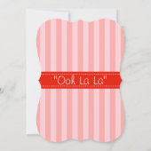 Fancy rood- en witcorset Lingerie Shower Kaart (Achterkant)