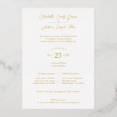 Fancy rood gezicht 4 Foto's zijn onze gast Folie Uitnodiging (Achterkant)