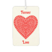 Fancy Rood Romantisch Hart Aanpasbaar Luchtverfrisser (Voorkant)