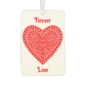 Fancy Rood Romantisch Hart Aanpasbaar Luchtverfrisser (Achterkant)