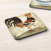 Fancy Rooster Bier Onderzetter (Linkerzijde)