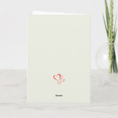 Fancy Rooster met bloemen voor Valentijnsdag Feestdagen Kaart (Achterkant)