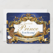 Fancy Royal African Prince, blauw en goud Kaart (Voorkant)