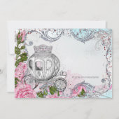 Fancy Royal Birthday Party Princess Kaart (Achterkant)