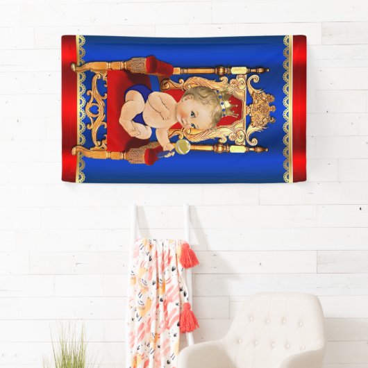 Fancy Royal Prince Boy Baby shower Spandoek (Insitu)