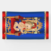 Fancy Royal Prince Boy Baby shower Spandoek (Horizontaal)