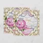 Fancy Royal Princess Baby shower Kaart (Voorkant / Achterkant)