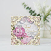 Fancy Royal Princess Baby shower Kaart (Staand voorkant)