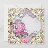 Fancy Royal Princess Baby shower Kaart (Achterkant)