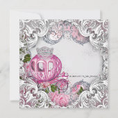 Fancy Royal Princess Baby shower Kaart (Achterkant)