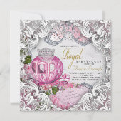 Fancy Royal Princess Baby shower Kaart (Voorkant)