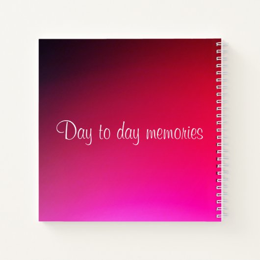Fancy roze agenda (Achterkant)