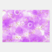 Fancy roze blauwe alcoholinkt kunst inpakpapier vel (Voorkant 3)