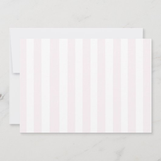 Fancy Roze Bow Regenboog Meisjes Verjaardagsfeest Kaart (Achterkant)