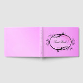 Fancy roze bruiloft gastenboek (Volledig)