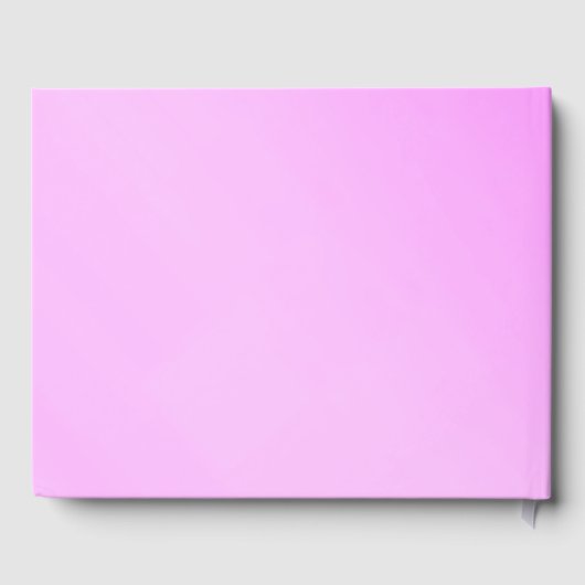 Fancy roze bruiloft gastenboek (Achterkant)