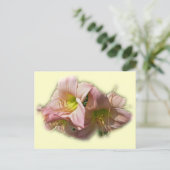 Fancy Roze Daylileuven Briefkaart (Staand voorkant)