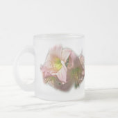 Fancy Roze Daylileuven Matglas Koffiemok (Links)