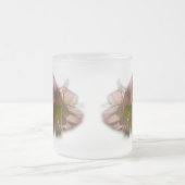 Fancy Roze Daylileuven Matglas Koffiemok (Center)