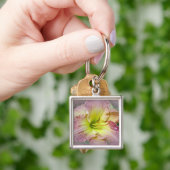 Fancy Roze Daylily Blossom Sleutelhanger (Hand)