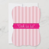 Fancy roze en witte corset laire schoeisel kaart (Achterkant)