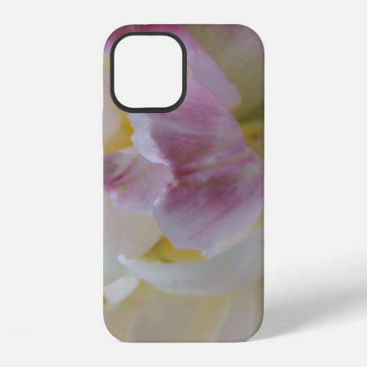 Fancy roze en witte Tulip iPhone Hoesje (Achterkant)