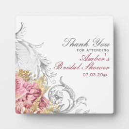 Fancy Roze Floral Vrijgezellenfeest Fotoplaat