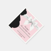 Fancy Roze Glam Elegant Parels Tiffany Baby shower Servet (Hoek)