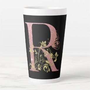 Fancy roze Mok met Letter R latte