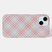 Fancy Roze 'n Groen Geometrisch Plaid Case-Mate iPhone Case (Achterkant (horizontaal))