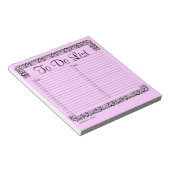 Fancy Roze om het Notitieblok van de Lijst te doen (Schuin)