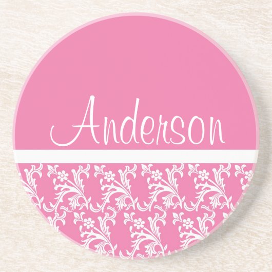 Fancy Roze Onderzetter (Voorkant)