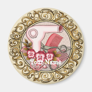 Fancy Roze Pansy Beauticien Magneet