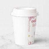 Fancy roze Parijse verjaardagspapier kopjes Eiffel Papieren Bekers (Rechts)