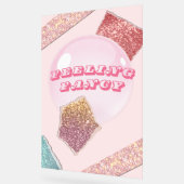 Fancy Roze Partij Poster (Hoek)