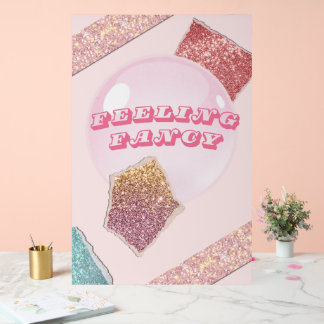 Fancy Roze Partij Poster