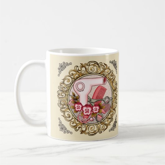 Fancy Roze Roze Beauticiaanse koffie Mok (Links)